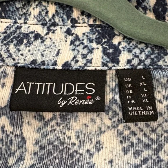 Attitudes by Renee Multicolor Paisley Blouse - Picture 2 of 4